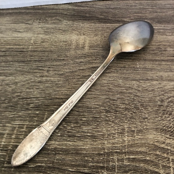 Vtg Wm Rogers Silver Flatware Spoon - Picture 5 of 11